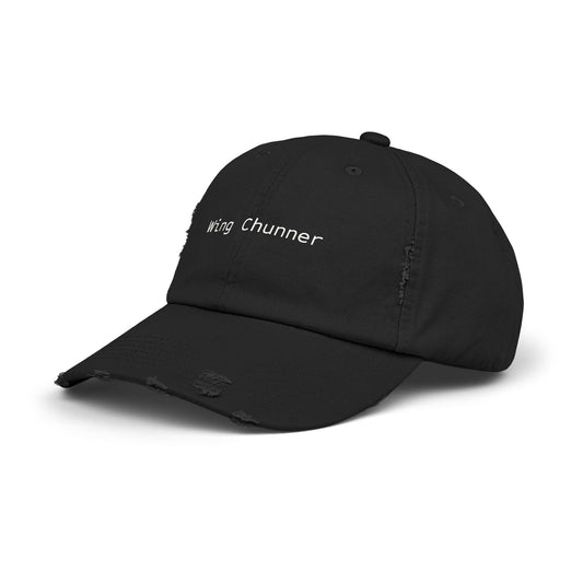 Distressed Cap — "Wing Chunner" Embroidered Martial Arts Baseball Hat