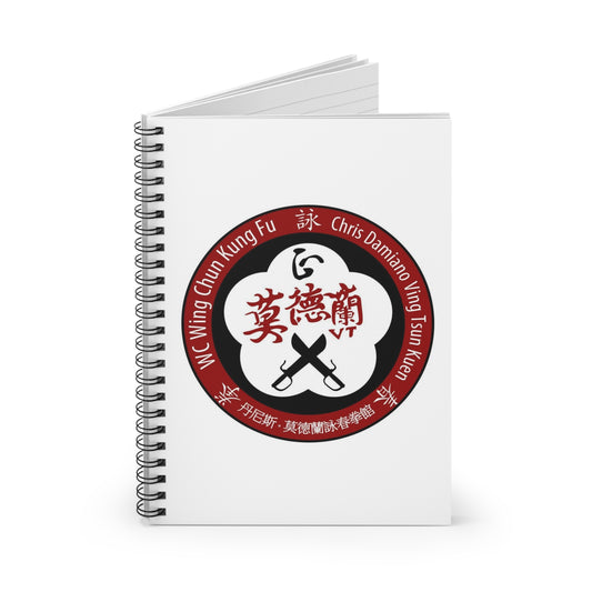 Wing Chun Martial Arts Notebook — VT School Logo Spiral Journal