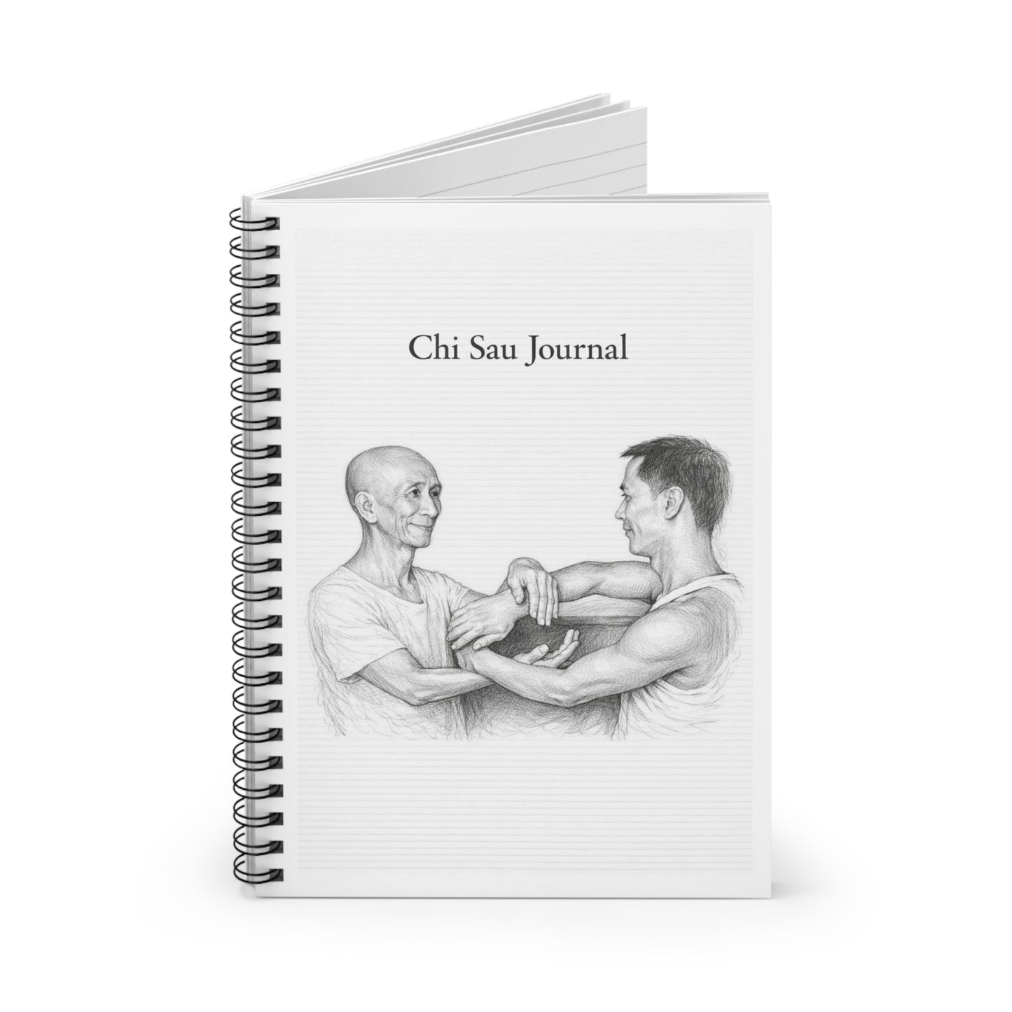 Chi Sau Journal Spiral Notebook — Wing Chun Training Log & Martial Arts Practice Notebook